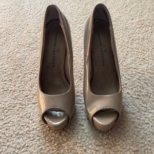 Chinese laundry peep toe pumps